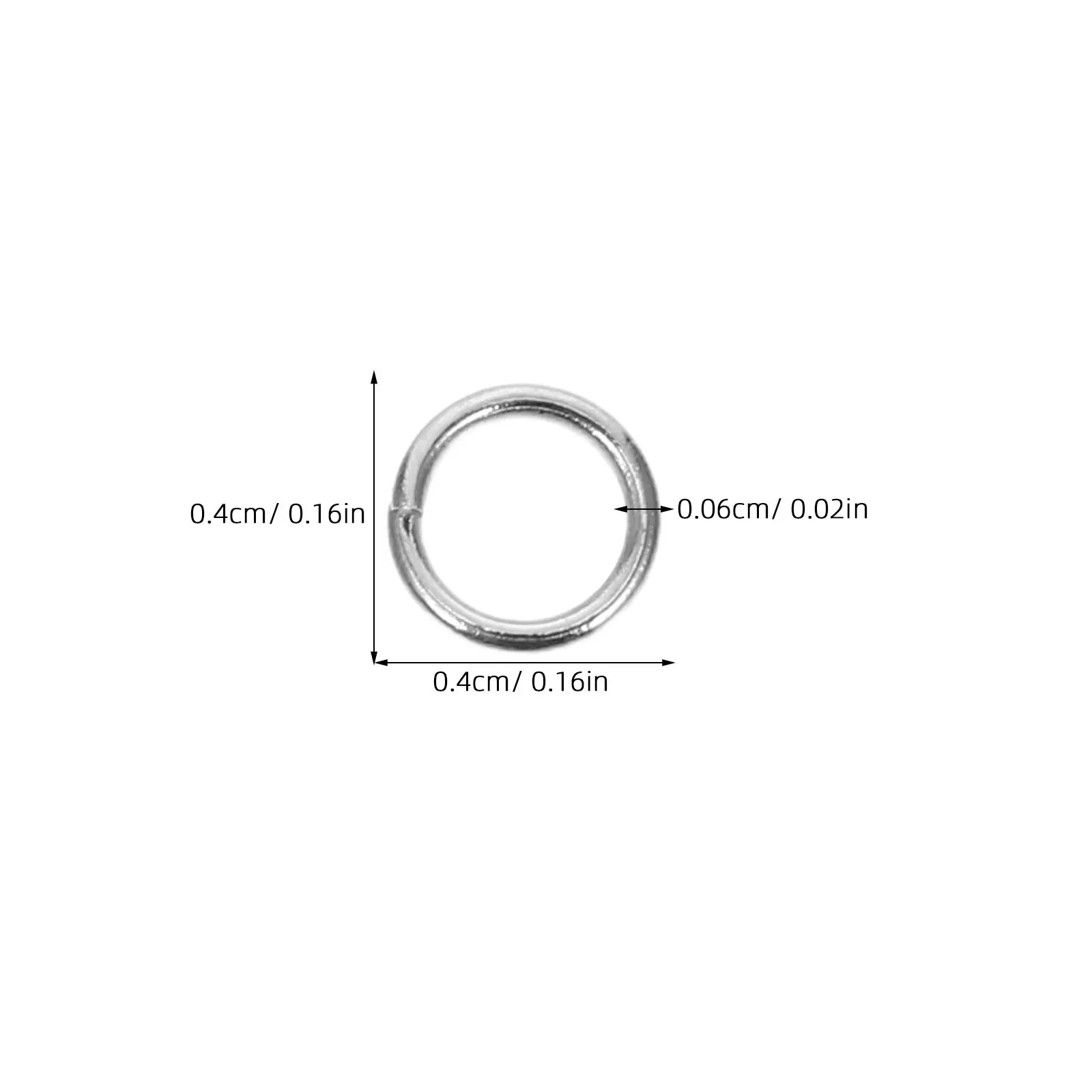 800Pcs Stainless Steel Jump Rings 4Mm Open Connectors for Jewelry Making Keychains Earrings Necklace DIY Repair Findings view 3
