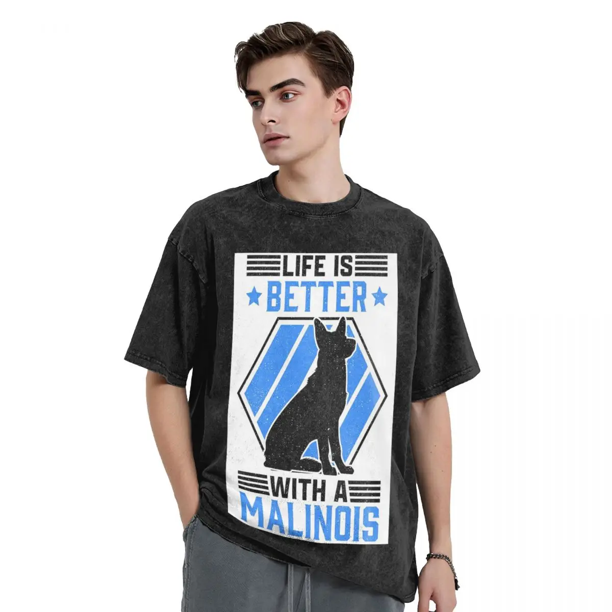 

Бельгийская овчарка Malinois Mechelaar, мытые футболки с собакой, Harajuku, футболка в стиле хип-хоп с короткими рукавами, уличная одежда, футболки для мужчин и женщин