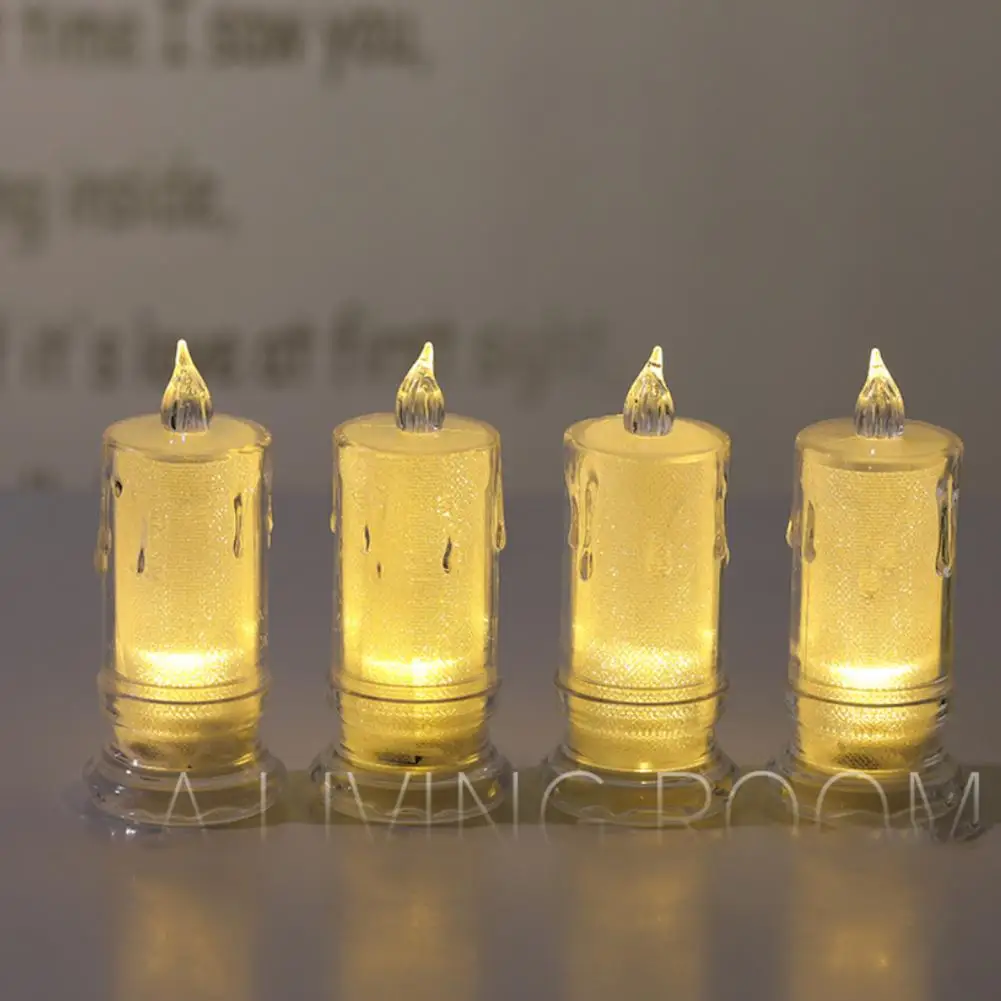 

Easy to Use Led Candles High Brightness Led Candles 24pcs Electronic Candle Lamp Flickering High Brightness Battery Operated