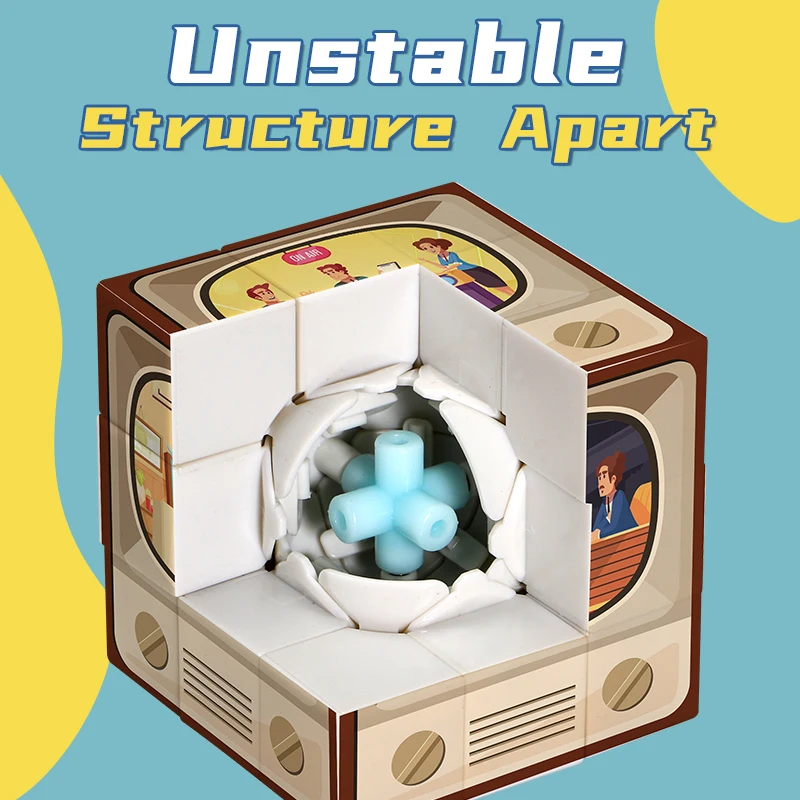 매직 큐브 3x3x3 3DUV 텔레비전 프로그램 스트레스 해소 퍼즐 전문 부드러운 속도 게임 어린이 장난감 선물