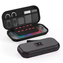 Carrying Case for Nintendo Switch 2 2025 Mini Version Travel Case with 10 Game Cartridge Slot Portable Protective Bag