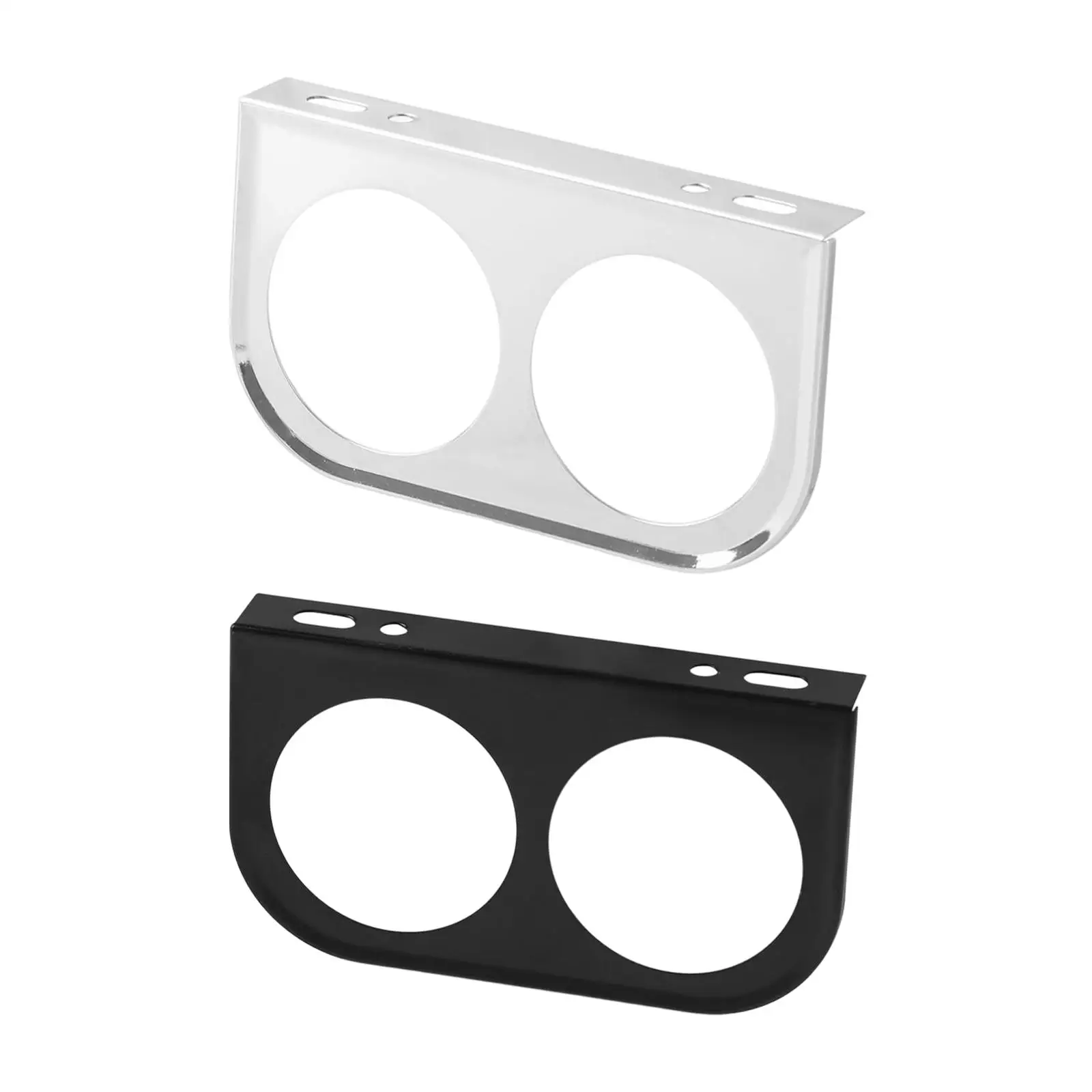 Dual Gauge Dash Pod Metal Mounting Panel Universal Auto Meter Holders for 2-1/16 Inch Automotive Accessories
