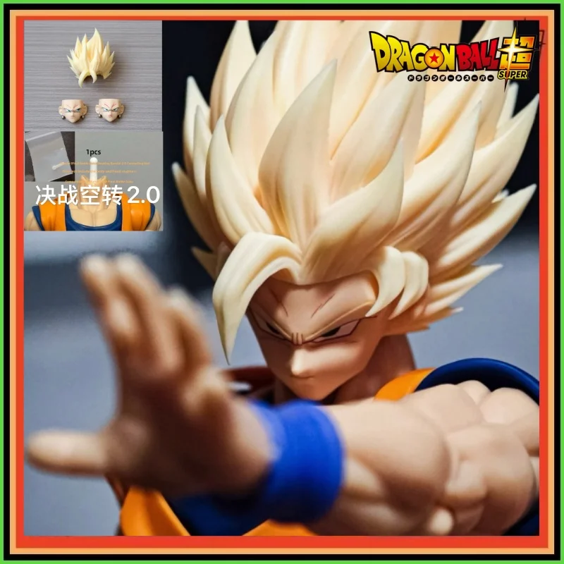Caliente Nono Ko Dragon Ball Z Shf Dko Super Saiyan 2 figura de acción Son Goku cabeza modelo coleccionable Anime juguetes accesorios regalos Juguetes