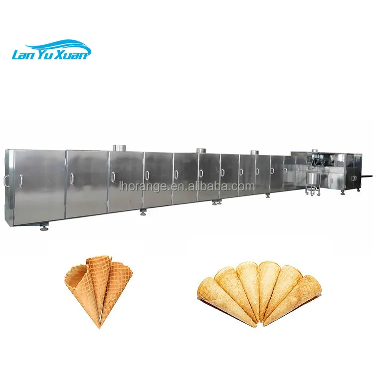 Automatic Waffle Ice Cream Cone Baking Machine Rolled Sugar Biscuit Cone Machine