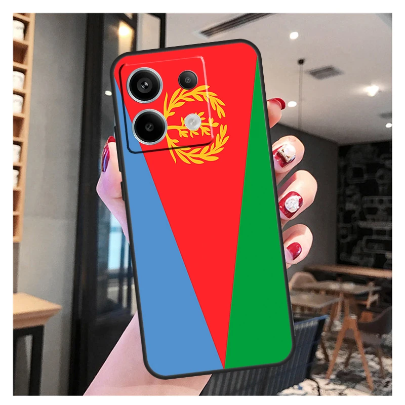 Eritrea Flag Case For Xiaomi Redmi Note 13 12 10 9 8 11 Pro 12S 11S 10S 9S Remdi 13C 9C 10C 12C Cover