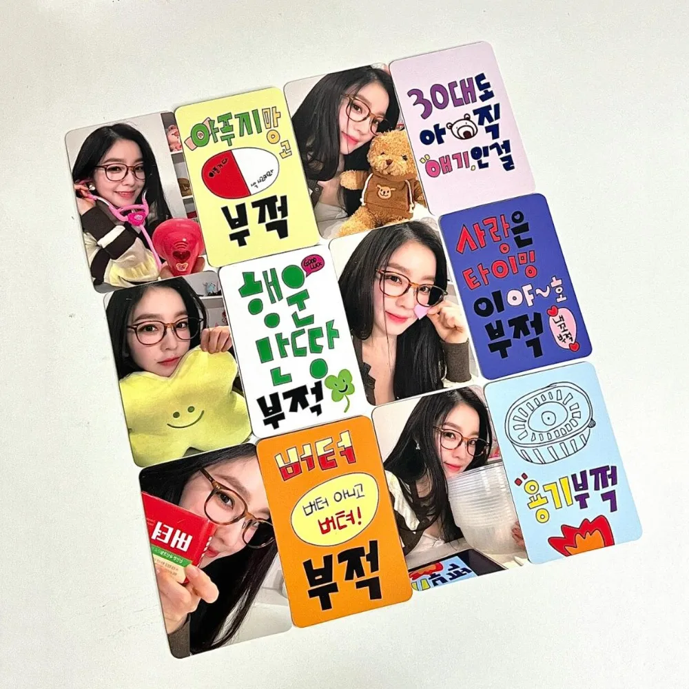 6Pcs/Set Kpop Irene Like A Flower Solo Album Photocards Double-sided Selfie Cartoon Lomo Cards Cute Postcards Fans Collectibles