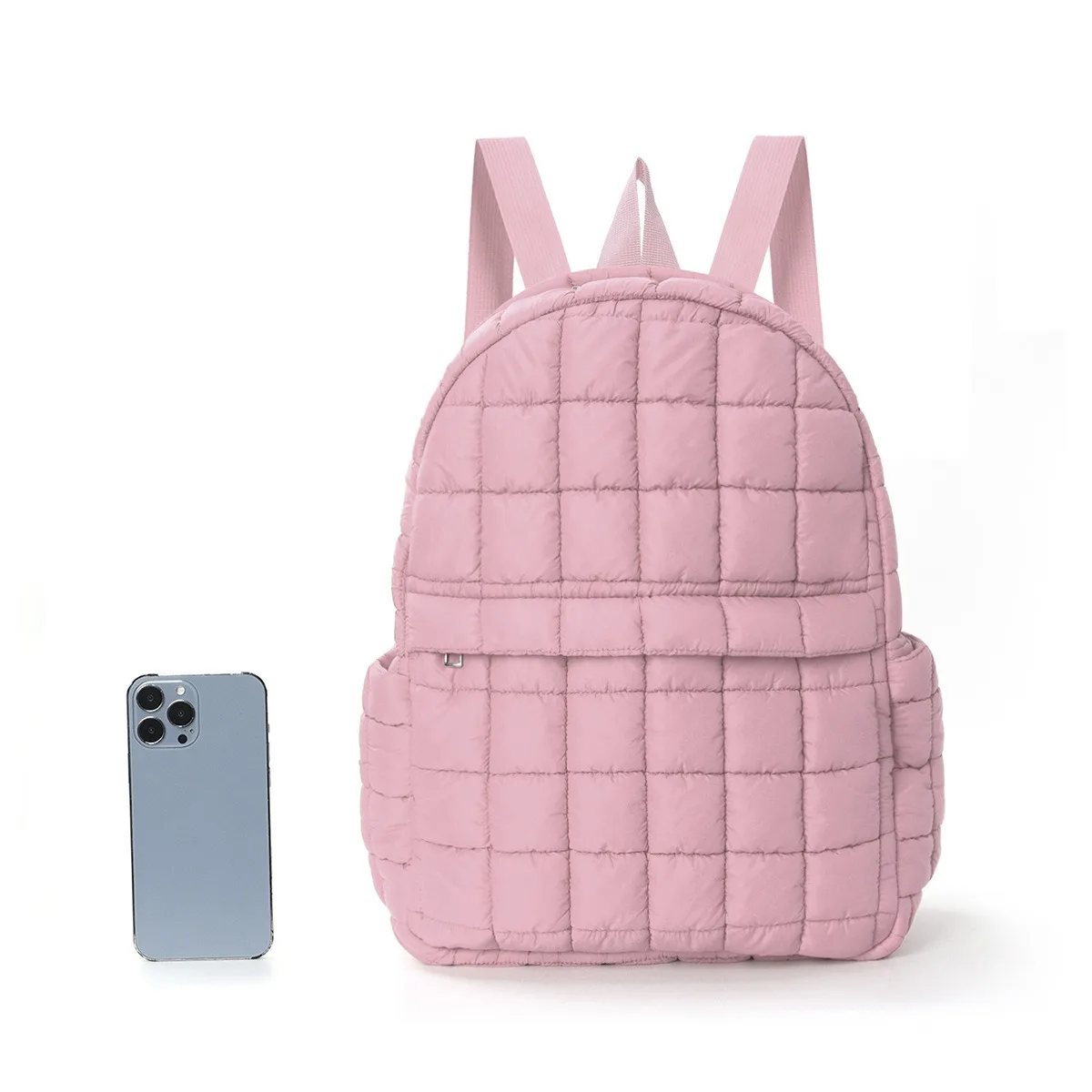 Backpack Women's Casual Outdoor Backpack Solid Color Quilting Embroidery Computer Bag Fashion Large Capacity Mommy Bag