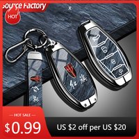 Car Stickers Zinc Alloy For Hongqi HS5 H5 H9 HS7 H7 L5 HS3 L9 2023 2024 2025 Protection Car Key Case Keyless Cover Key Shel