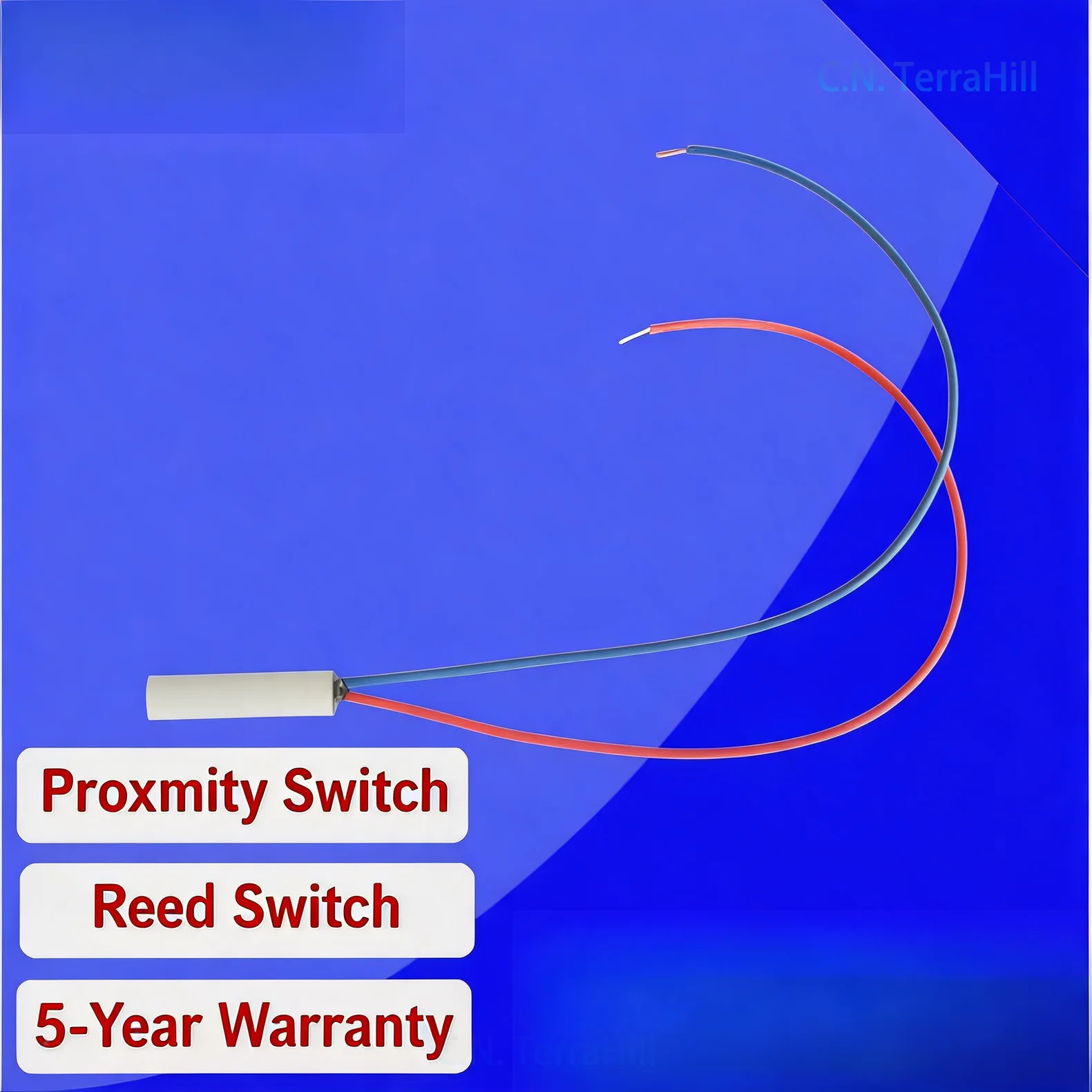 Magnetic Reed Switch PS22-BL1-200 Two-Wire Proximity Sensor for Door Window Security and Industrial Position Detection