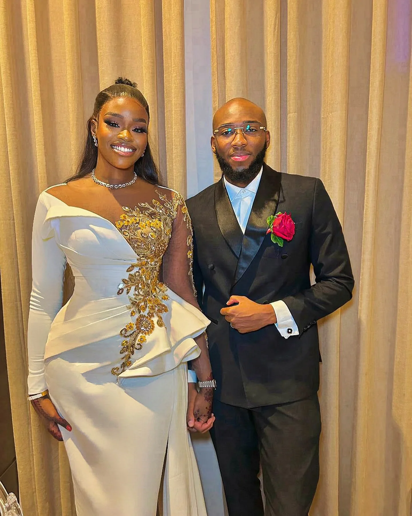 Cristais de ouro formal ocasião vestido deslumbrante marfim africano vestido de recepção de casamento aso ebi preto feminino vestido de festa tradicional