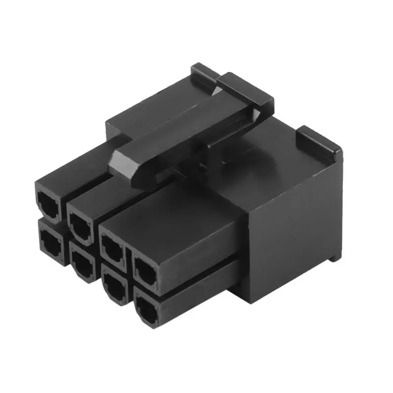 ABJF-180PCS 4.2Mm 8P 8PIN Male PCI-E Pcie Power Connector Plastic Shell For PC Computer ATX Graphics Card GPU, Black