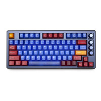 Taihao RBO Cubic ABS Doubleshot Keycap Translucent Cubic Type for mechanical keyboard color of Red Blue Orange Colorway