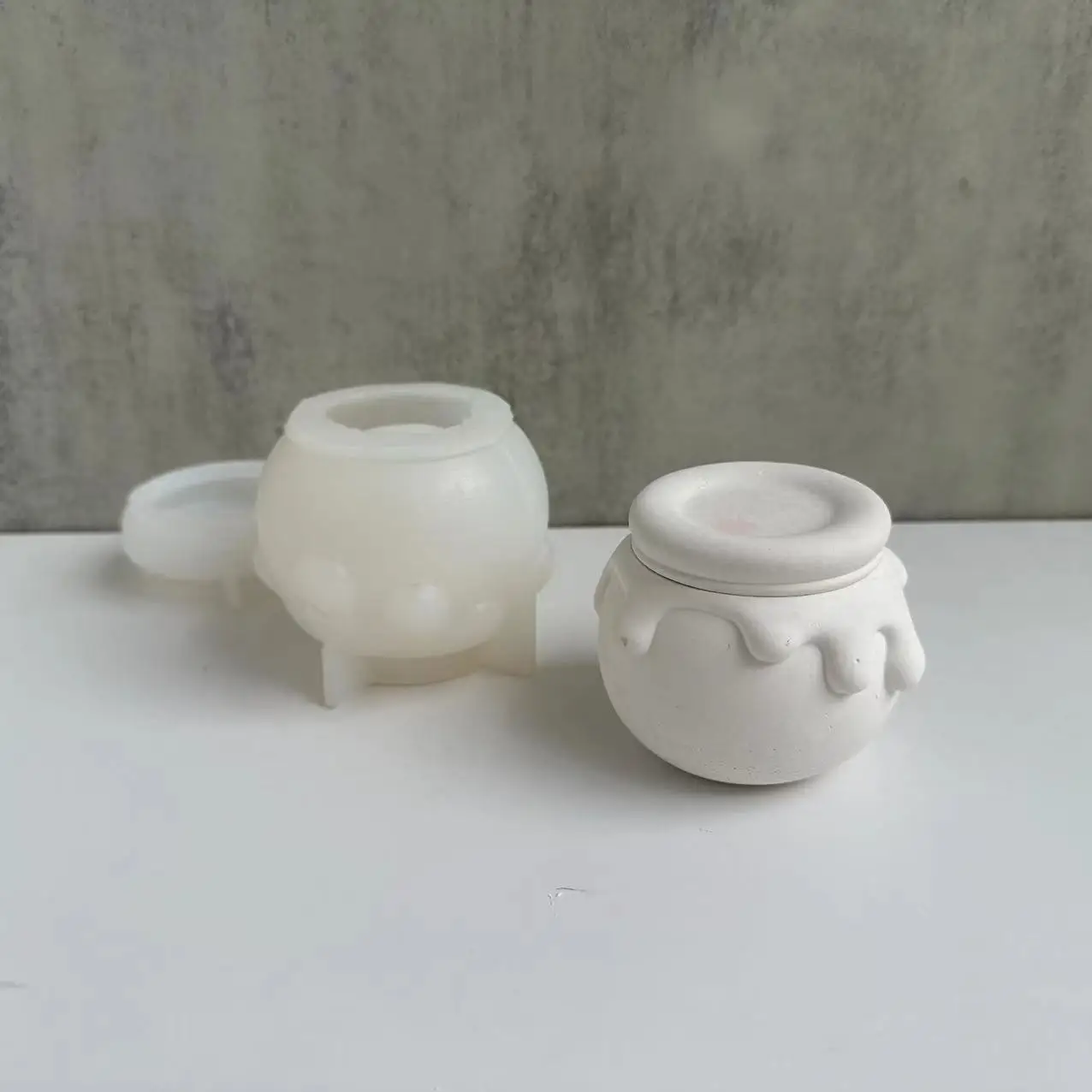 Honey Pot Silicone Mold Small Pot Plaster Mold Storage Tank Resin Mold