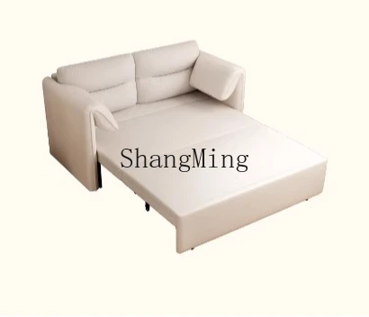 

ZYY sofa bed folding dual-purpose multi-function retractable elephant living room small apartment cream wind double sofa