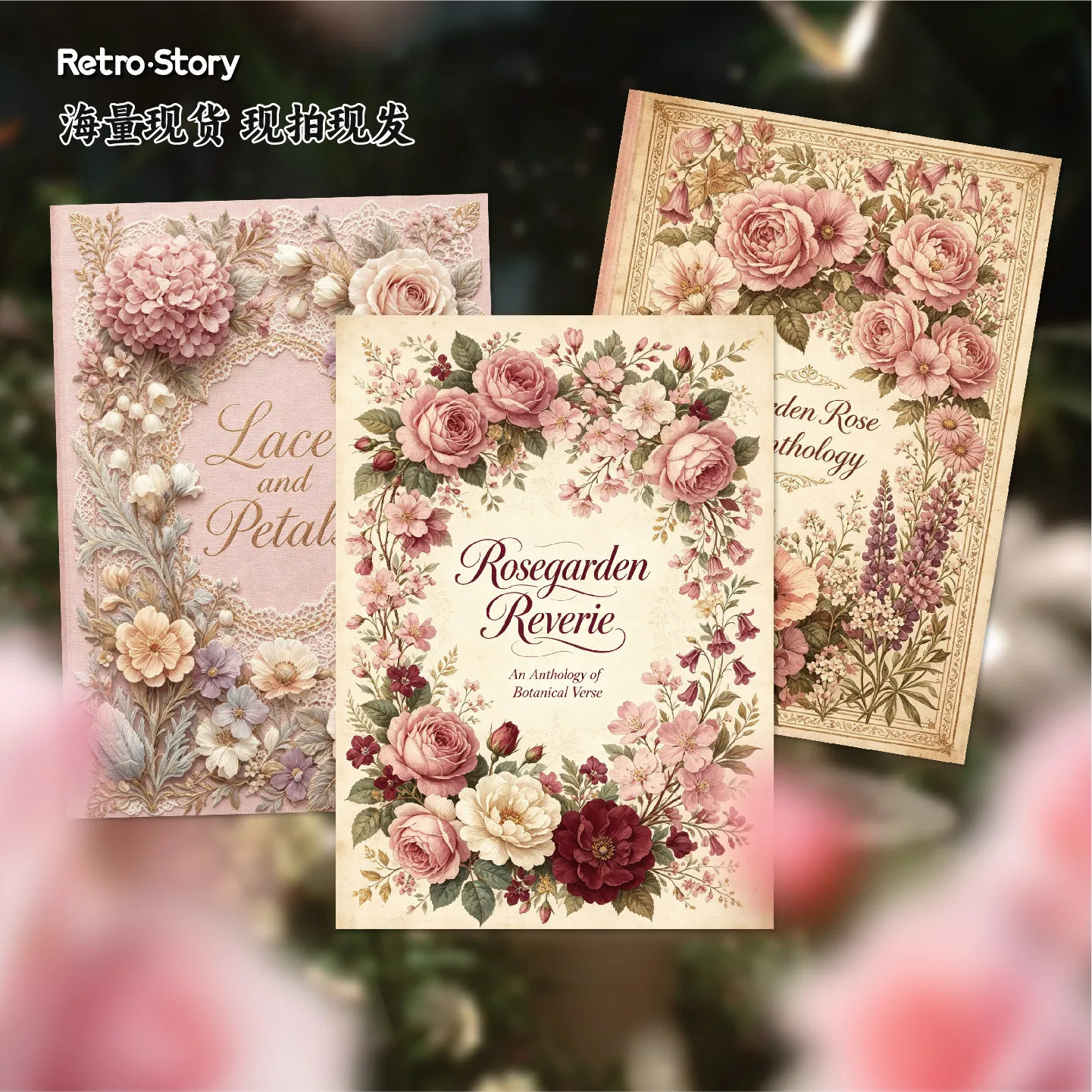 24pcs/lot Memo Pads Material Paper Secret Flower Book Junk Journal Scrapbooking Paper Retro Background Decoration Paper