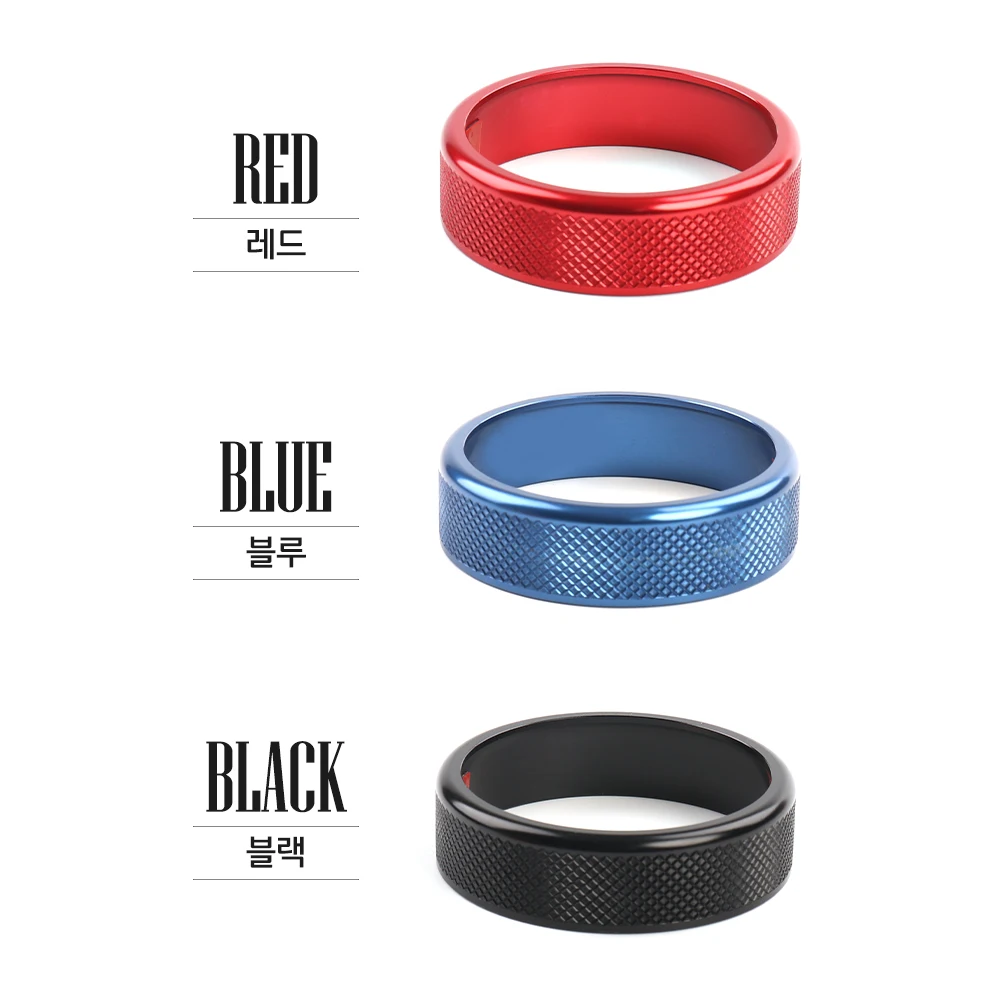 1PCS For Kia K5 2021-2026 LHD RHD Aluminium Alloy Gear Shift Knob Decor Ring Rotary Style Interior Car Accessories
