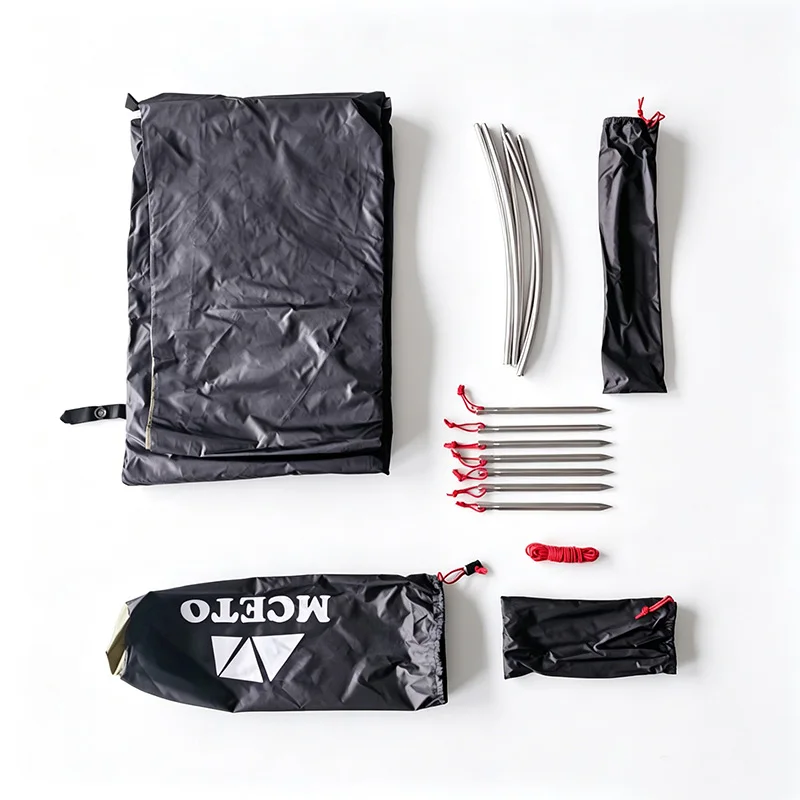Campingzelt für 1 Person, Ultraleichtes Einzelnetz-Bivy-Zelt, Wasserdichtes Schlafzelt für Camping, Wandern und Backpacking – Detail 3