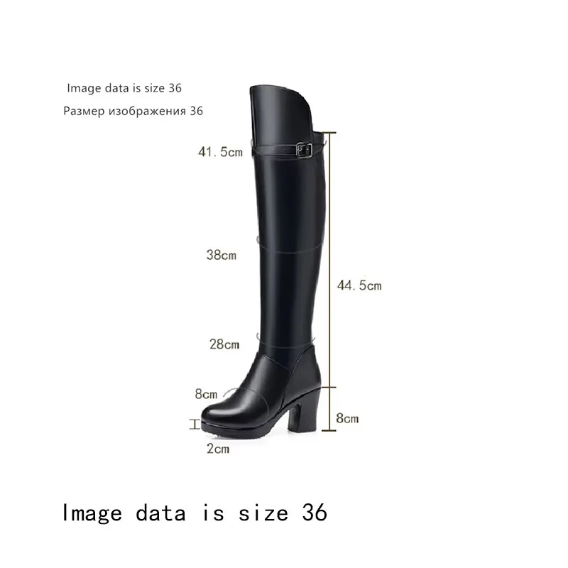 DIMANYU Female Knight Boots Genuine Leather 2024 New Natural Wool Women's Over-the-knee Boots Fashion Ladies High Heel Boots