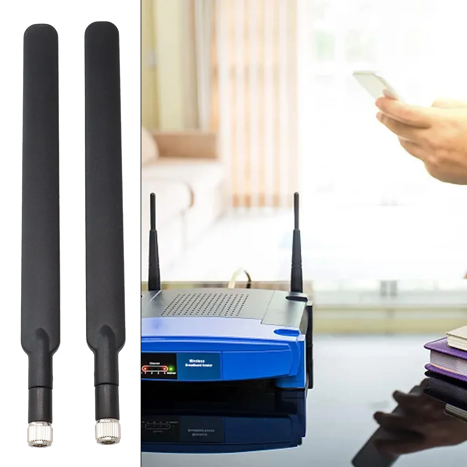 4G LTE Antenna 4g Sma External Antenna Vertical -40℃ To +80℃ 190mm 2pcs 698-2700MHz SMA For B593 B880 Protable