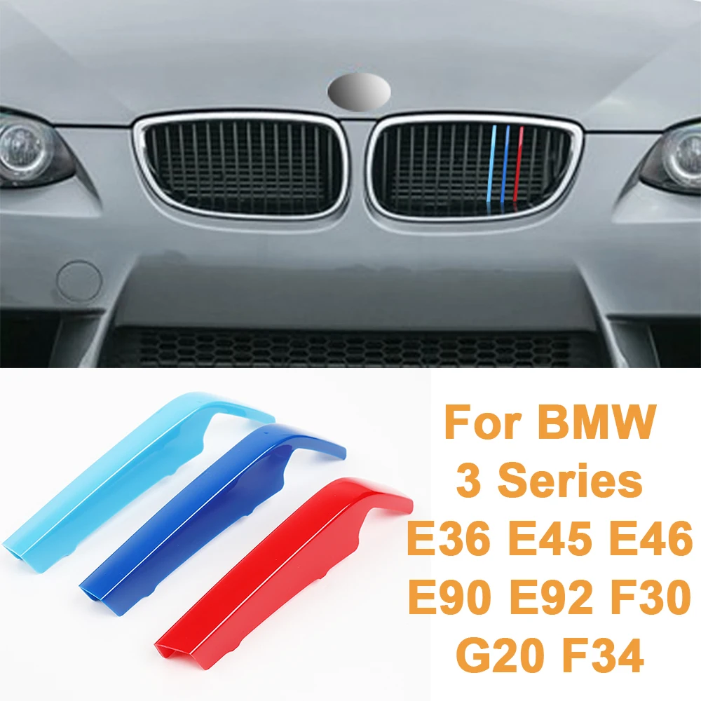 

For BMW 3 Series E36 E45 E46 E90 E92 F30 G20 GT F34 Car Front Grille Mesh Decoration Exterior Accessories