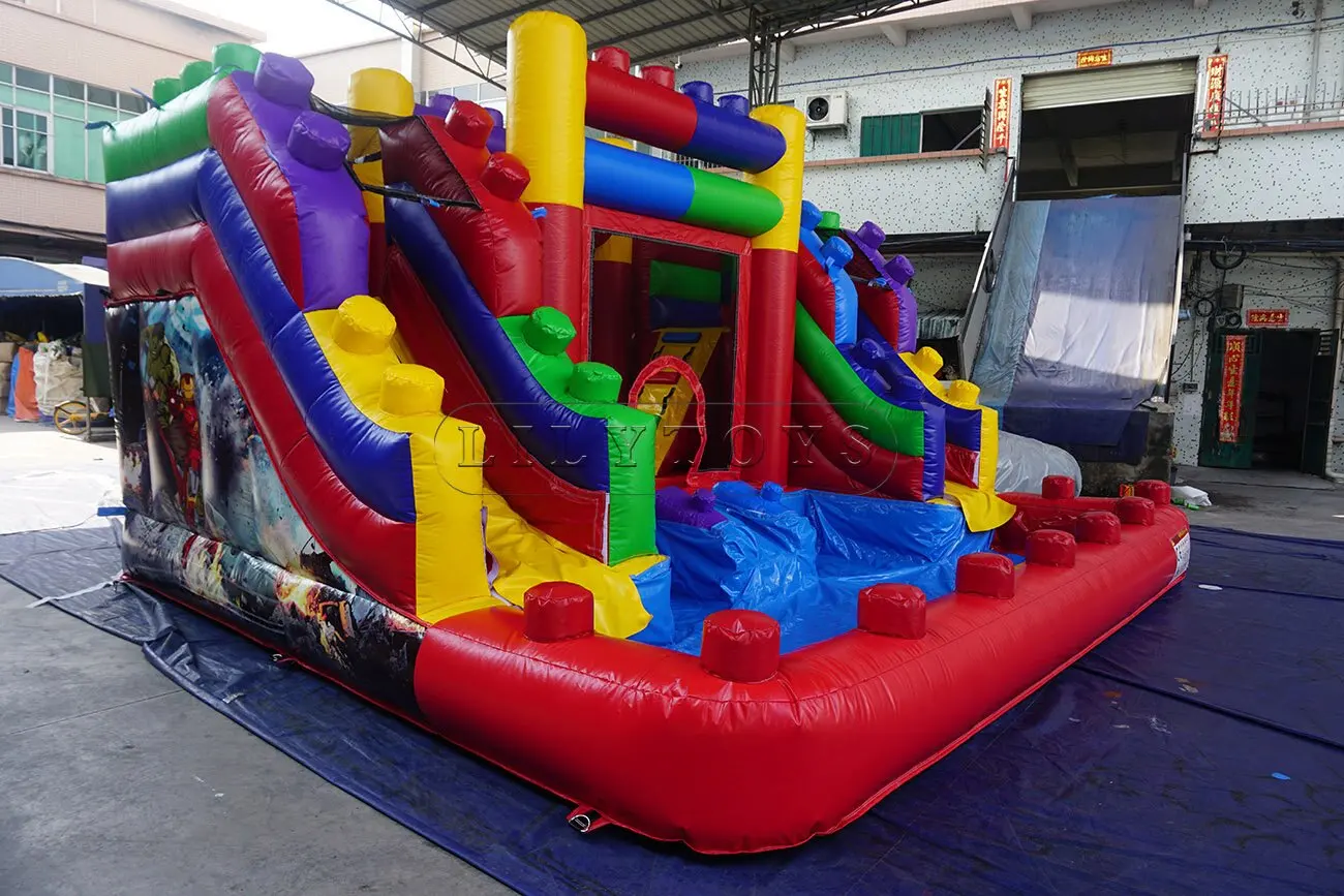 inflatable bouncer jumper trampoline air inflatable inflatable bounce with slide factory wholesale