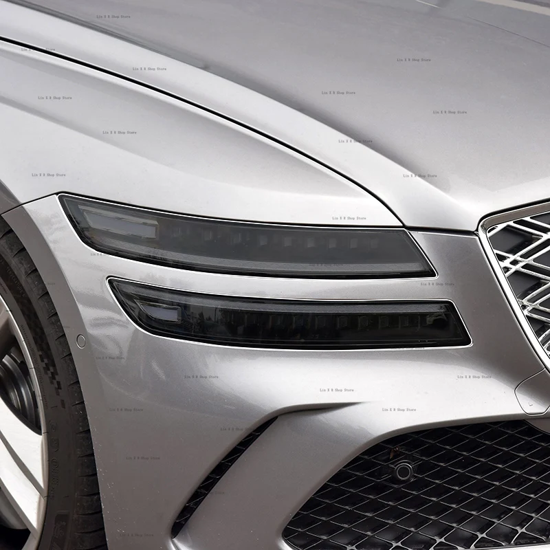 For Genesis G80 (2024-2025  Equator Sport Car Exterior Headlight Anti-scratch Front Lamp Transparent TPU Protective Film Sticker