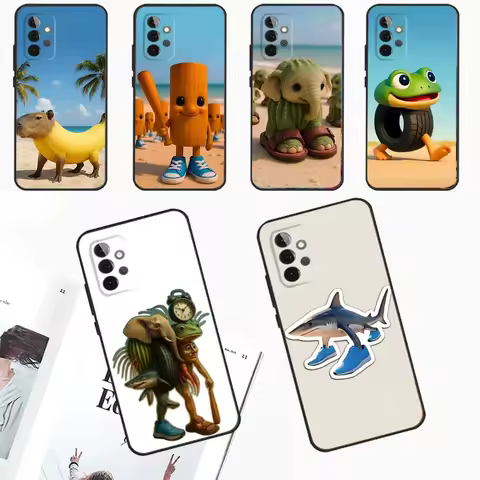 B-Brainrot T-Tralalero Phone Case For Samsung Galaxy A13,A21s,A22,A31,A32,A52,A53,A71,A80,A91 Soft Black Phone Cover