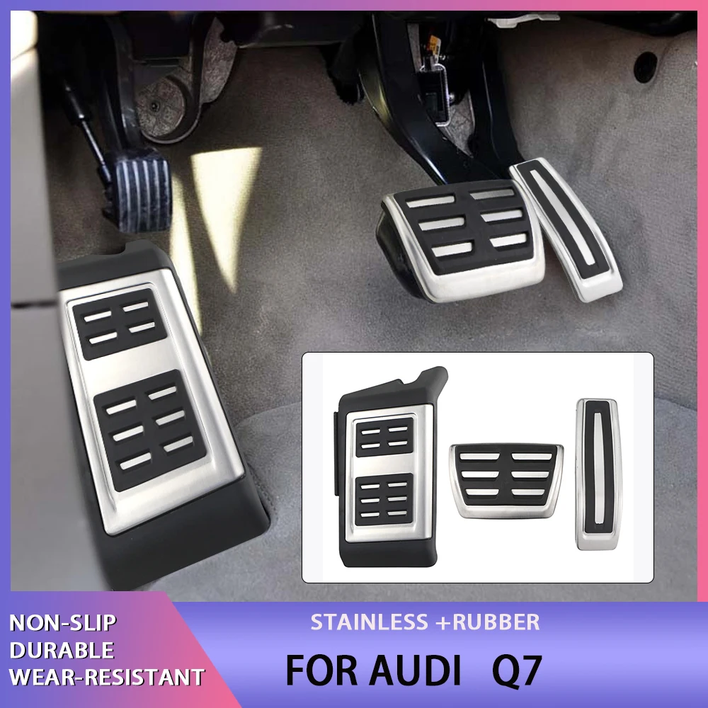 For Audi Q7 4L (07-15) for Volkswagen Touareg 07-18 / Porsche Cayenne 07-16 Car Accessories Gas Brake Footrest Dead Pedal Cover