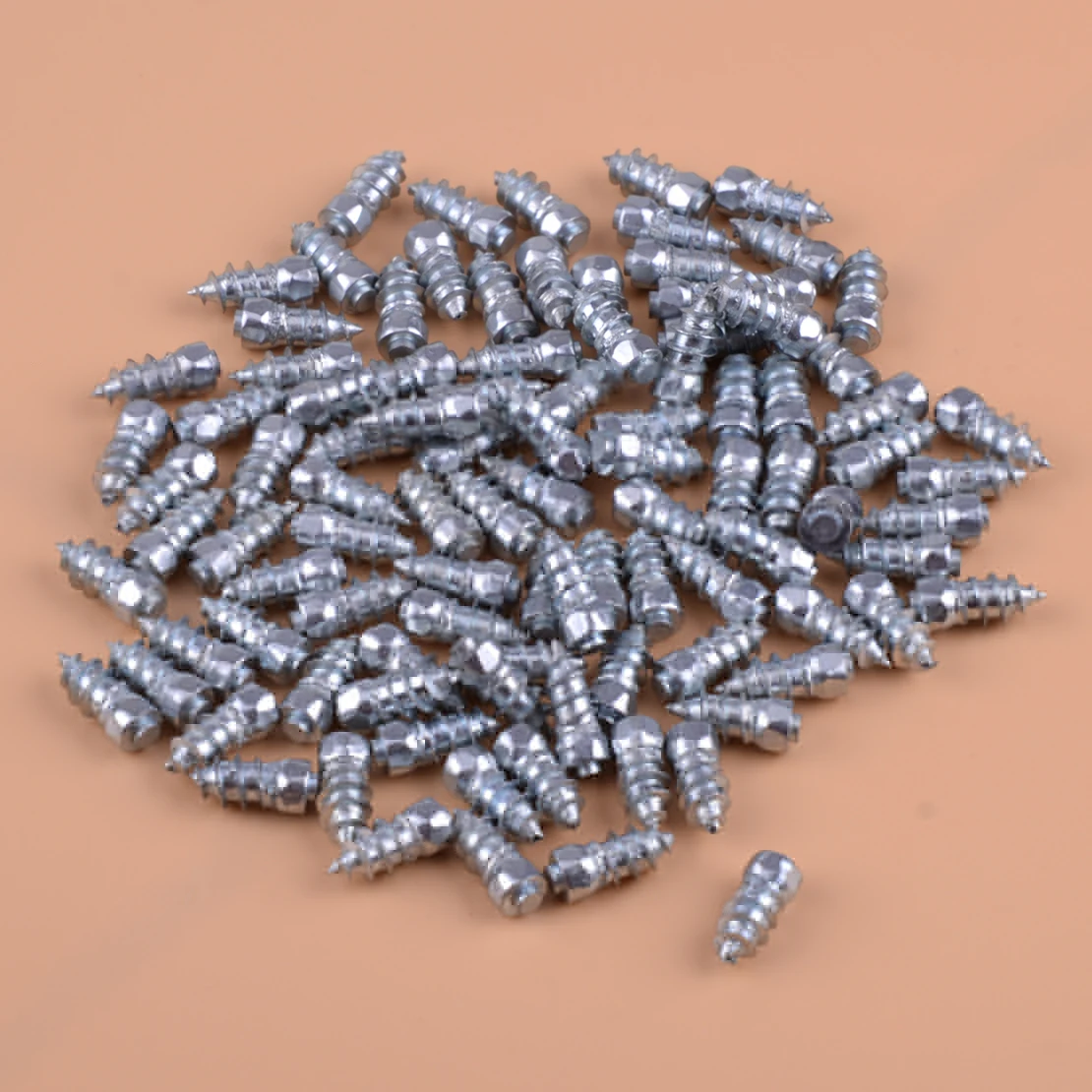 Alloy 100pcs 15mm Car Truck Steel Wheel Tire Tyre Spikes Screw Stud Winter Anti-Slip Ice Road Snow SUV Accessories