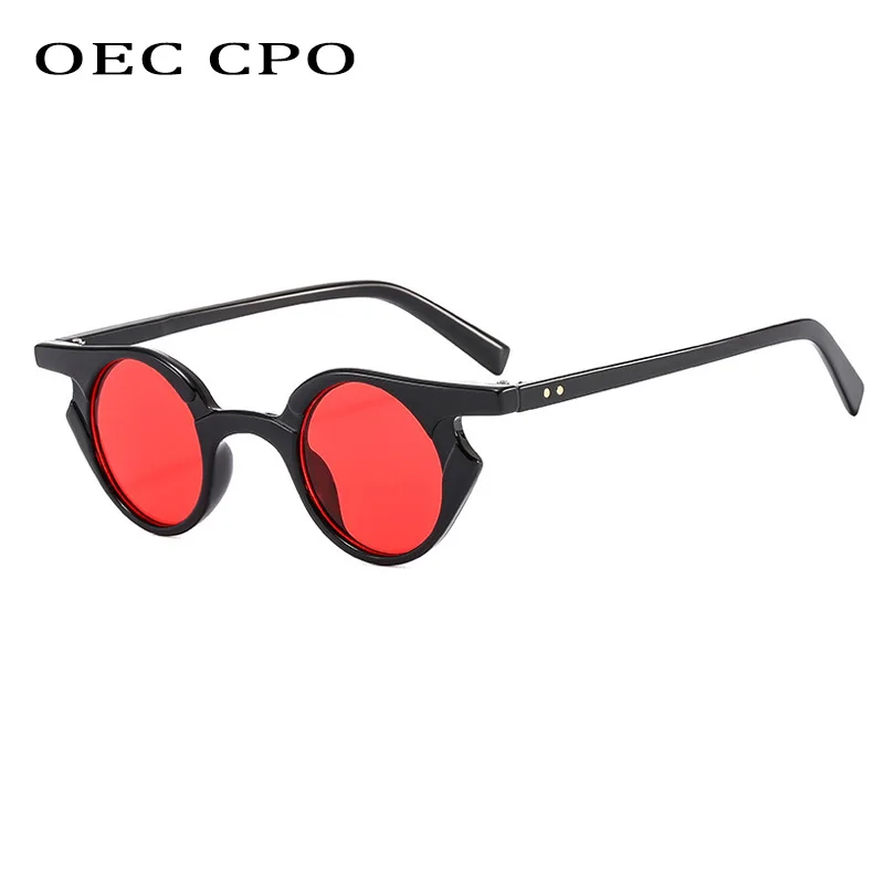 OEC CPO Sexy okrągłe okulary kobiety moda mała ramka okulary UV400 Punk panie nowy Trend okulary odcienie Retro UV400 — zdjęcie 6