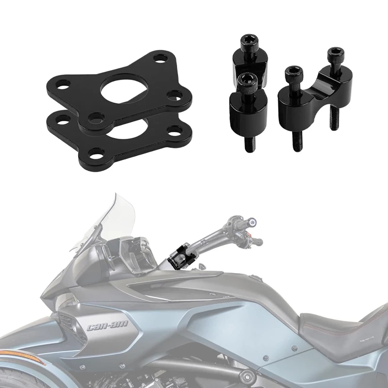 Handlebar Riser for Can Am Spyder Aluminum RT Handle Bar Riser Extension Kit For Can-Am Spyder RT RTs 2020-Newer for Spyder F3