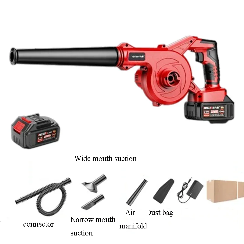 Leaf Blower 21V Charging Blower Garden Cordless Vacuum Clean Air  Dust Blowing Hand Operat Power Tool Snow Debris