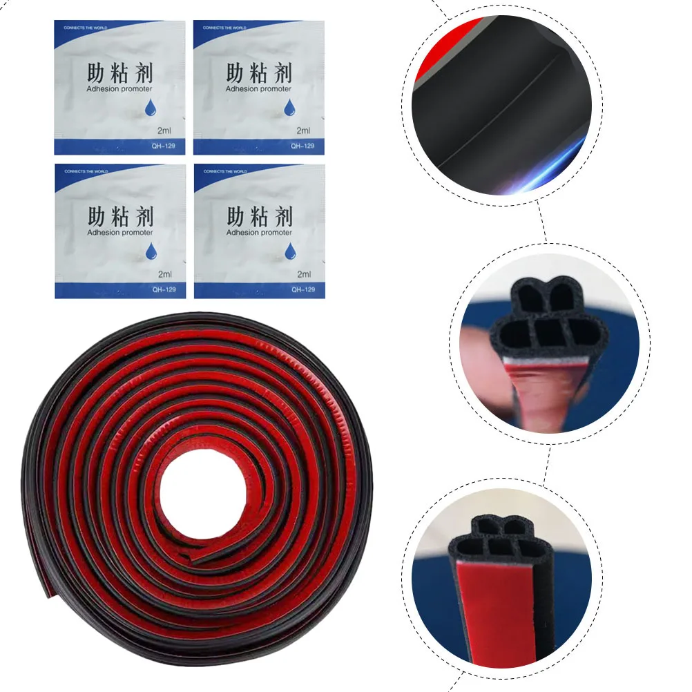 

Double Layer Sound Insulation Sealing Strip Rubber Car Soundproof Weather Stripping