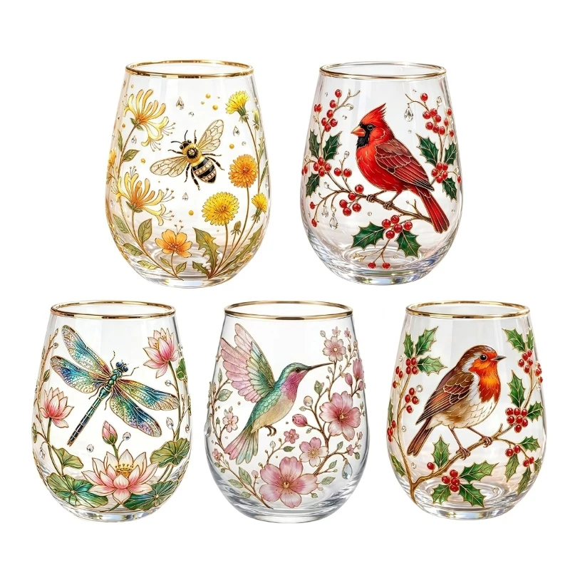 Hummingbird Themed Tea Cup For Kitchen Decoration Gift for Mom Friend Q5WC