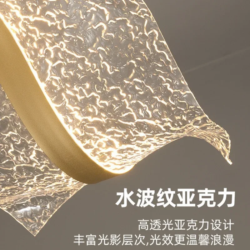 モダンデザイナー クリエイティブ ストリーマーライト 高級シャンデリア 北欧風 シンプル ロングシャンデリア