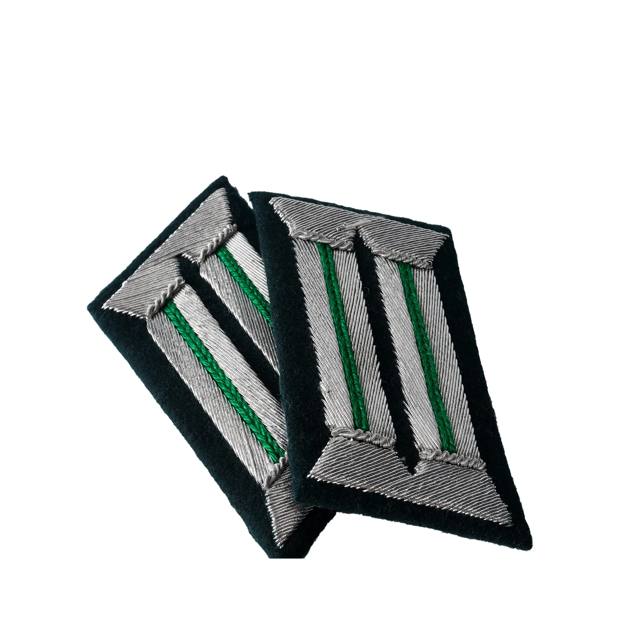 Вторая мировая война, Германия, военная форма, значок на воротнике, ручная вышивка, слитки, проволока, знаки отличия, кусок истории для косплея, костюм