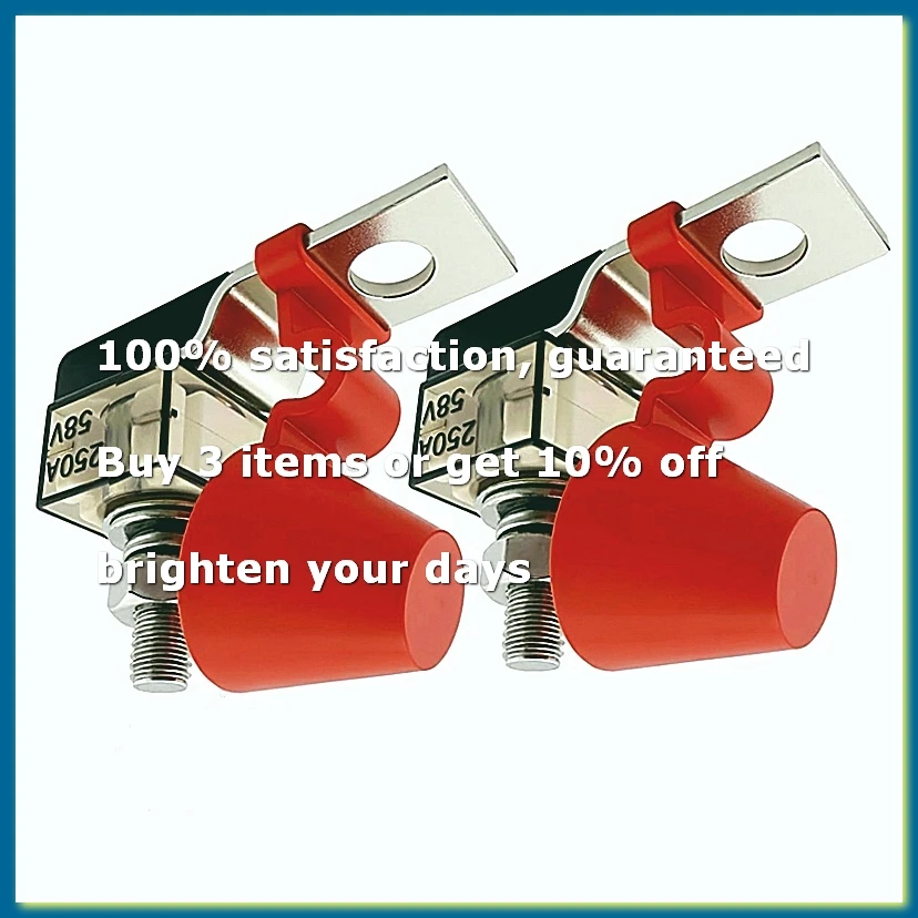 MRBF Terminal Fuses Block Kit- 58V DC Max/ IP66 Waterproof Fuse for Boats, Marine, RVs, Solar Systems 2pcs 250Amp
