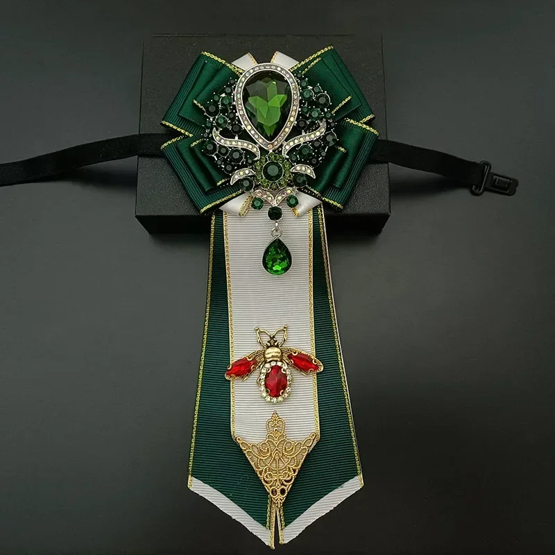 الرجال الزفاف ربطة القوس فيونكة الأعمال مأدبة مجموعة قميص الراقية الأزياء والمجوهرات هدية اليدوية التصميم الأصلي العلاقات الفاخرة حجر الراين