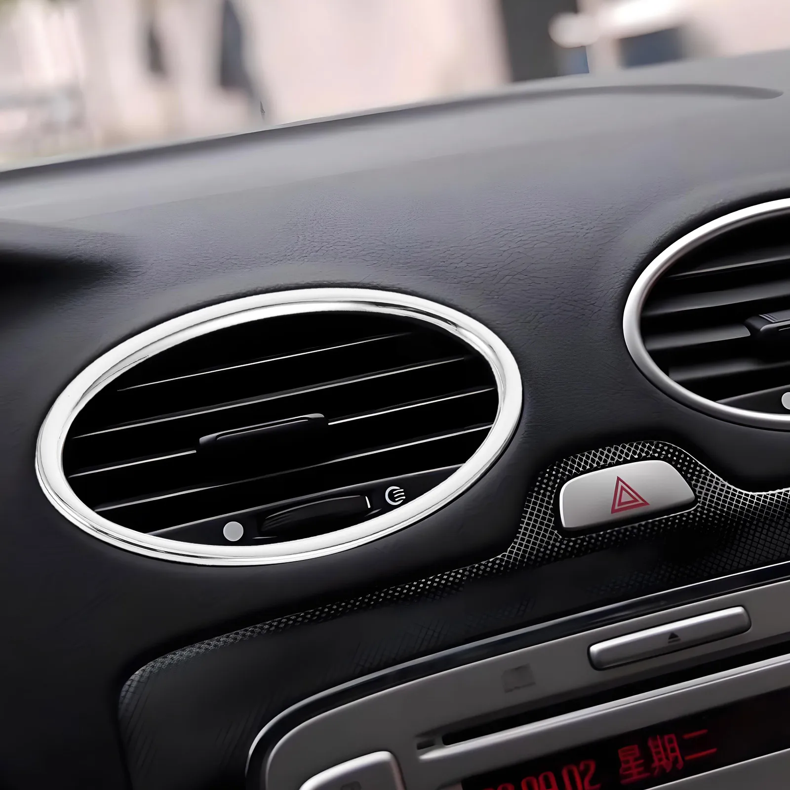 

Fox Air Conditioner Bright Frame Car Decorative Vent Trim Rings Abs Conditioning Accessories Durable Fade Resistant Easy