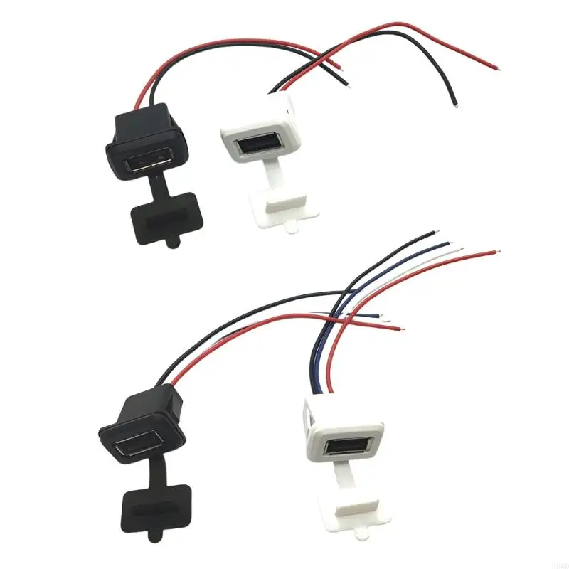 Industrial USB2.0 Female Connectors Waterproof and Dustproof Female Adapter Plastic Texture for Harsh Environment Use H8WD