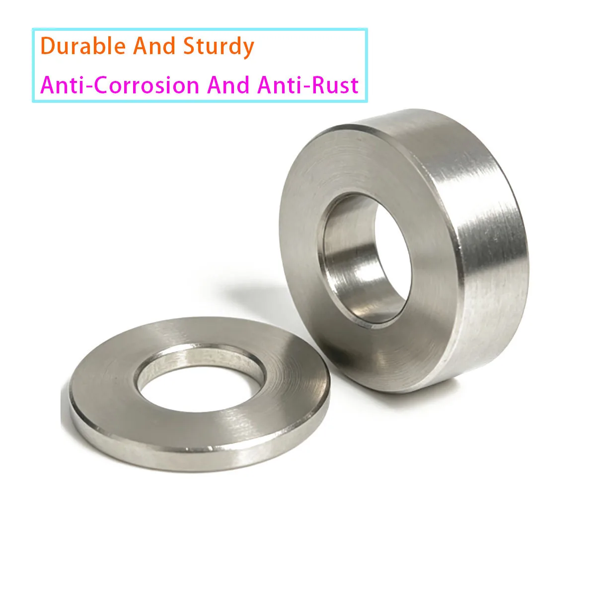304 Stainless Steel CNC Precision Cutting Flat Washer Gasket M12 M14 M15 M16 M17 M18 M20 M22 M24 M25 M30 M35 Thickness 2-10mm