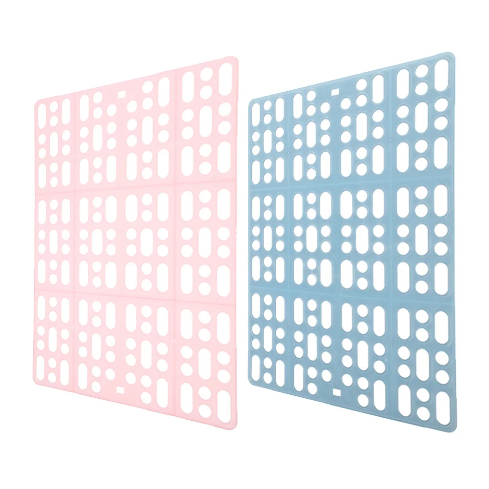 

2Pcs Rabbit Cage Mat Holes Design Bunny Pads for Chinchilla Hamster Easy to Cut and Install Plastic Rabbit Cage Mat