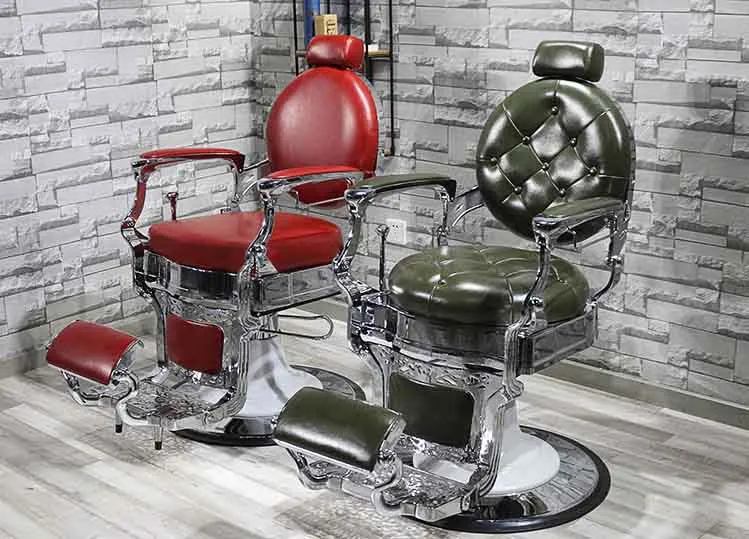 الفاخرة الحديثة الجلود التصميم مسند الذراع صالون تجميل الأثاث كرسي الحلاق