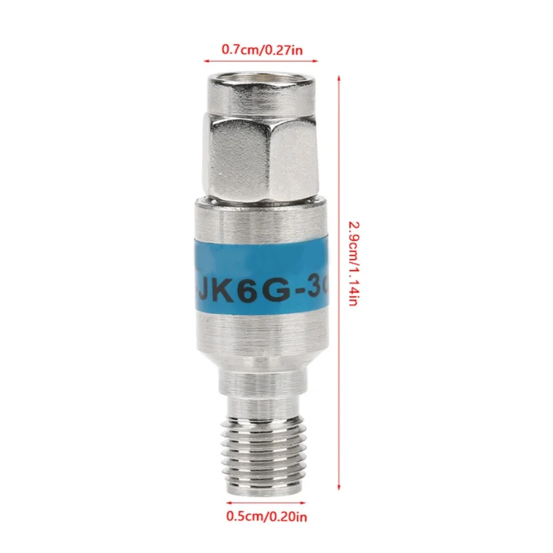 SMA-JK Male To Female RF Coaxial Attenuator 2W 6GHz 50Ω 1-30dB (1dB)