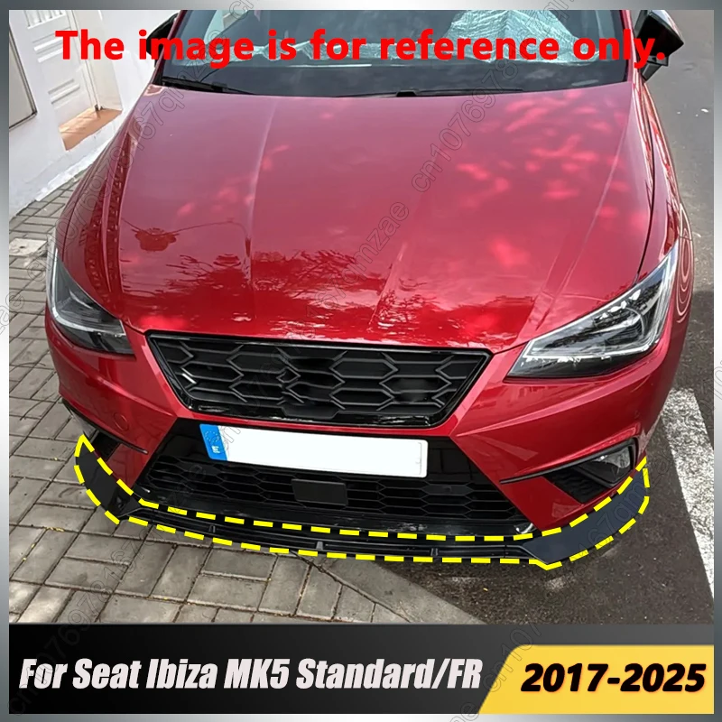 

For Seat Ibiza MK5 Standard / FR 2017-2024+ Car Front Bumper Lip Splitter Front Guard Cover Spoiler Body Kits Trim Tuning