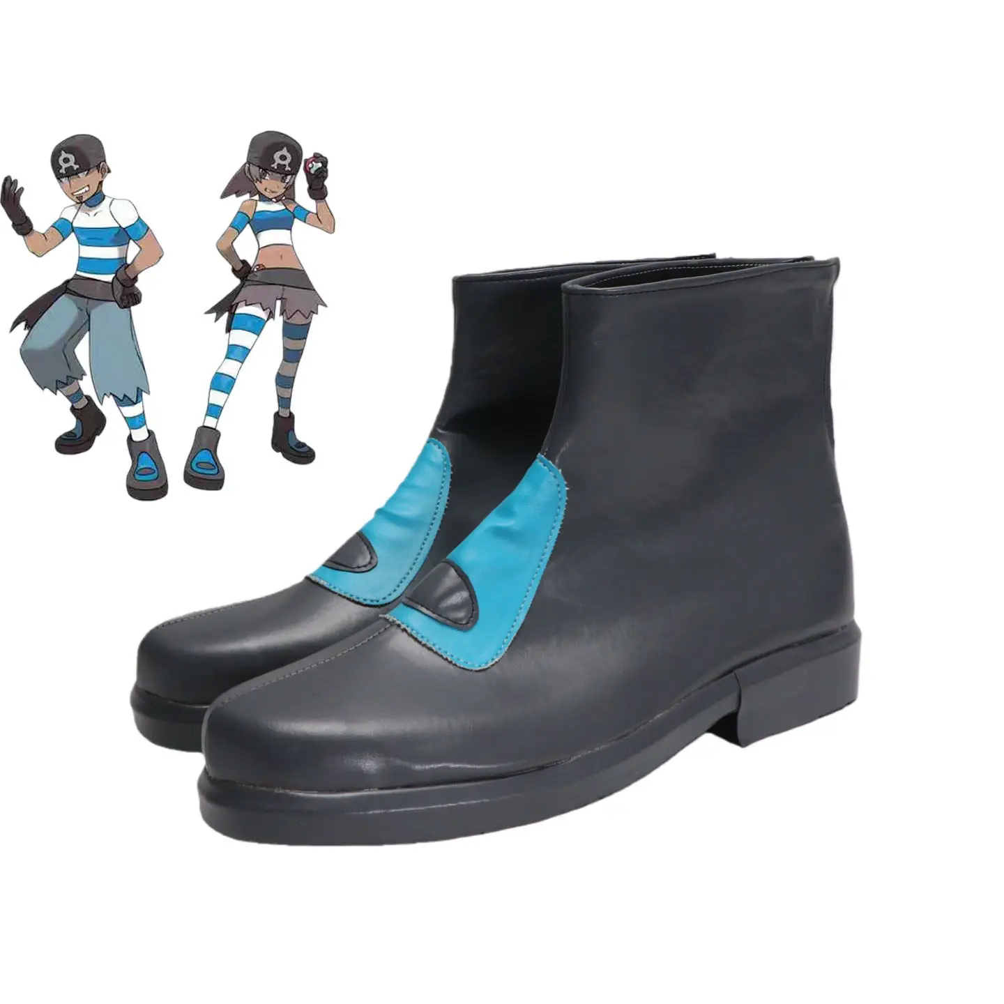 

Обувь для косплея Anime Team Aqua, изготовленная на заказ, ботинки, реквизит для Хэллоуина и карнавала