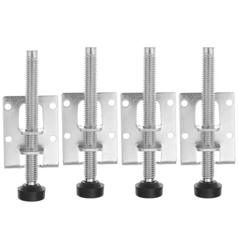 4pcs Adjustable Leveling Feet Heavy Duty Height Adjuster Furniture Leveler Foot Wardrobe Cabinet Leg Leveler