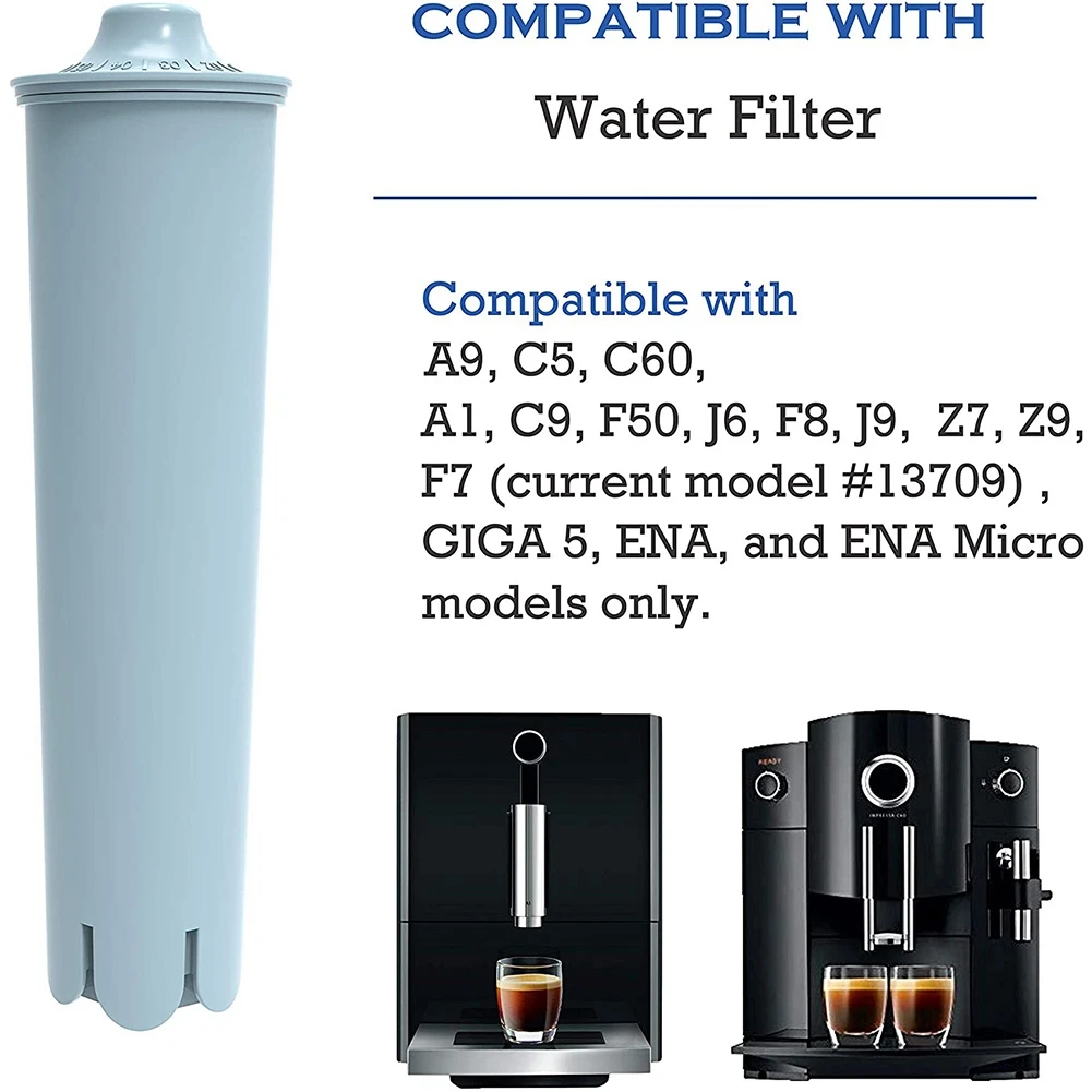 6 عبوات لجورا كليريل كلاريس لماكينات القهوة، فلتر مياه بديل أزرق