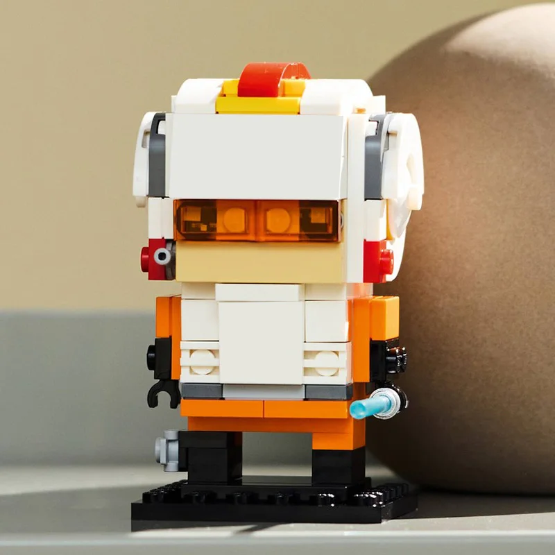 138 PCS MOC Famous Character Pilot Brickheadz Model Building Block DIY Assembly Bricks Display Toy For Children Christmas Gifts
