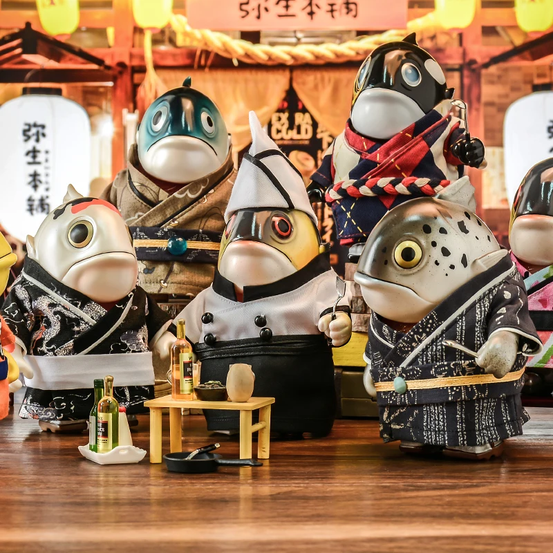 

[In Stock] Authentic Moyashi Shachou Outfits - 'Aquatic Series' Trendy Figures: Tuna Senpai, Salmon Suit & Killer Whale Fashion